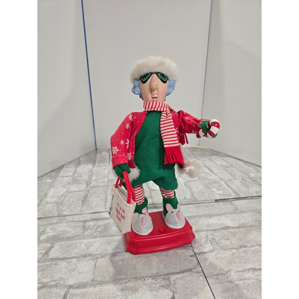 Hallmark No Dancing Wiggles 14" Maxine Doll Musical Jingle Bell Rock VTG VIDEO